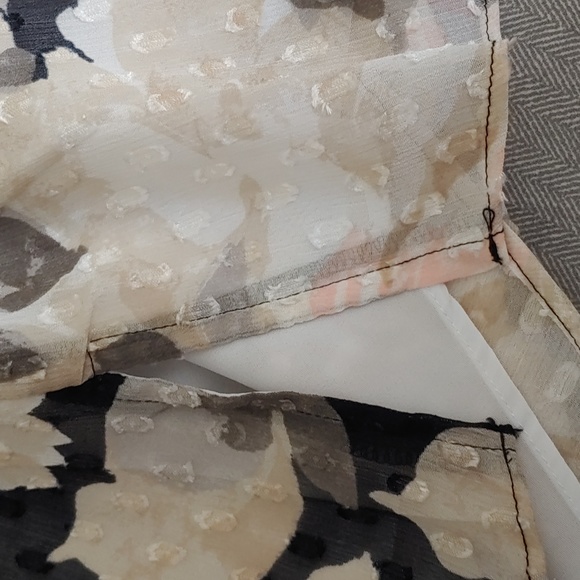 NWOT Isaac Mizrahi Live flower shirt - Picture 6 of 8